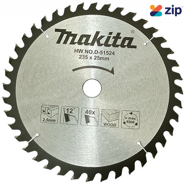 Makita D-51524 - 235mmx25mm 40T Economy Saw Blade